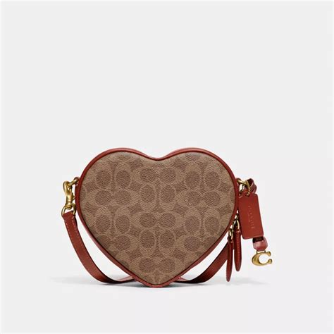 coach heart print bag|heart shaped coach crossbody bag.